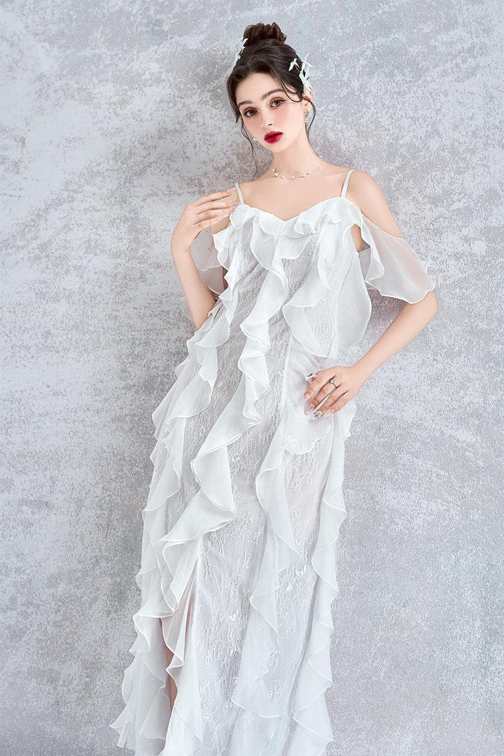 sheer gossamer dress Vintage Sheer Lace Dress