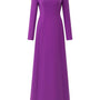 Gracen Sheath High Neck Velvet Satin Floor Length Ao Dai - MEAN BLVD