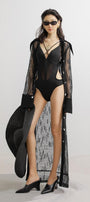 Guerra Bodycon Cut-Out Spandex Bodysuit - MEAN BLVD