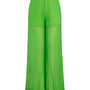 Marigold Straight See-Through Organza Ankle Length Pants