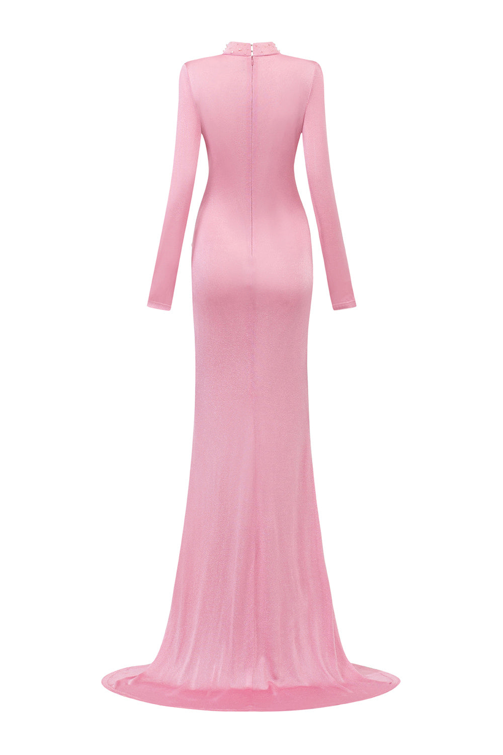 Adelina Trumpet Twisted Jersey Extra Long Length Dress