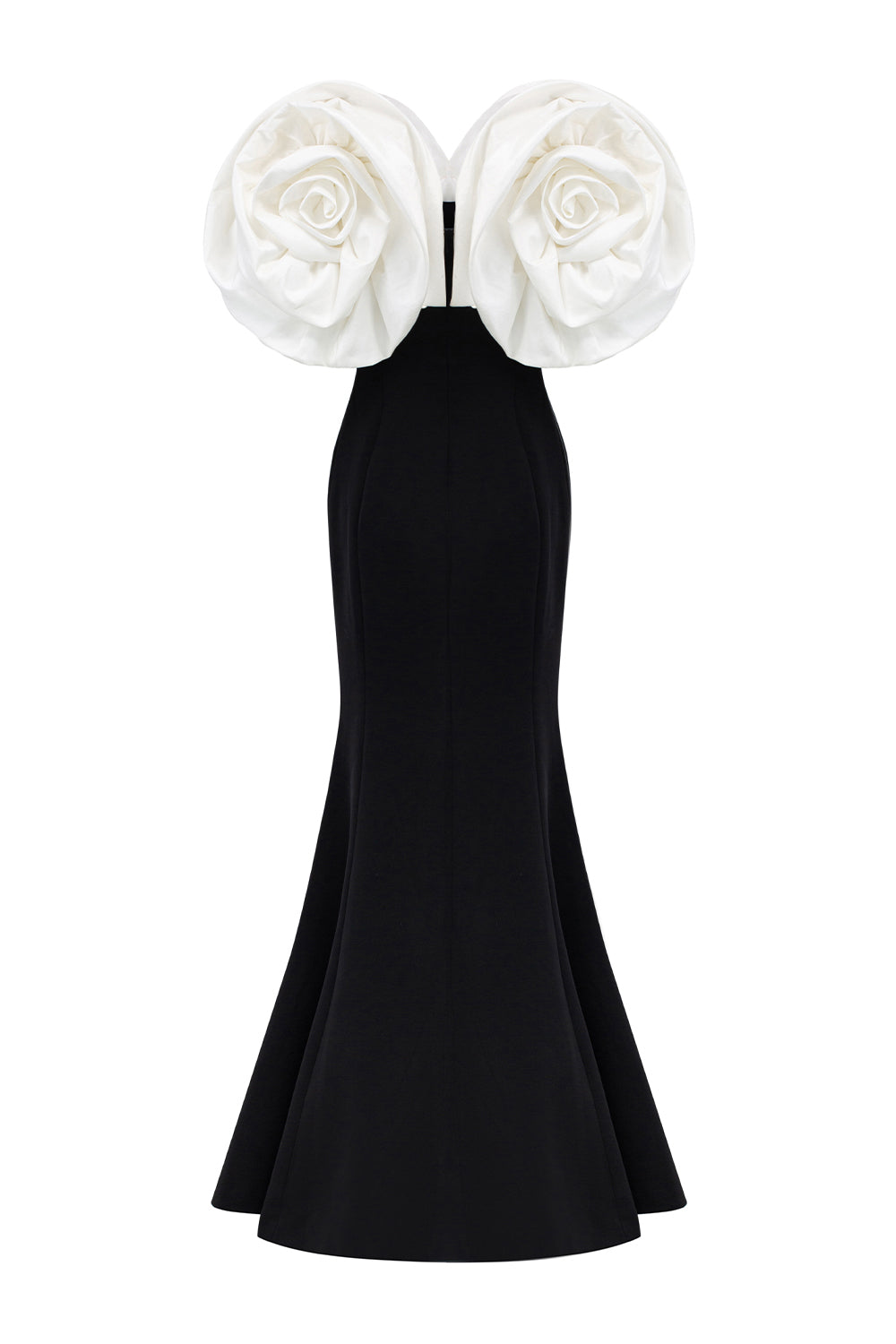 Isla Mermaid Floral Crepe Floor Length Dress