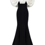 Isla Mermaid Floral Crepe Floor Length Dress