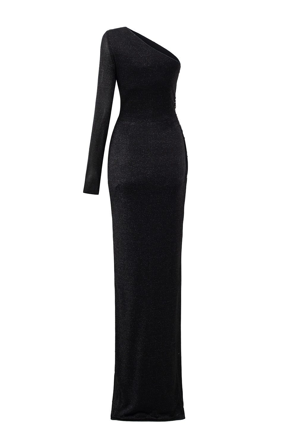 Adelyn Slit Asymmetric Jersey Floor Length Dress