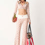 Melor Drop Waist Slim Leg Spandex Floor Length Pants