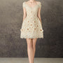Elowen A-line Sweetheart Neck Lace Mini Dress