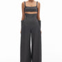 Savage Cropped Strappy Twill Bralette