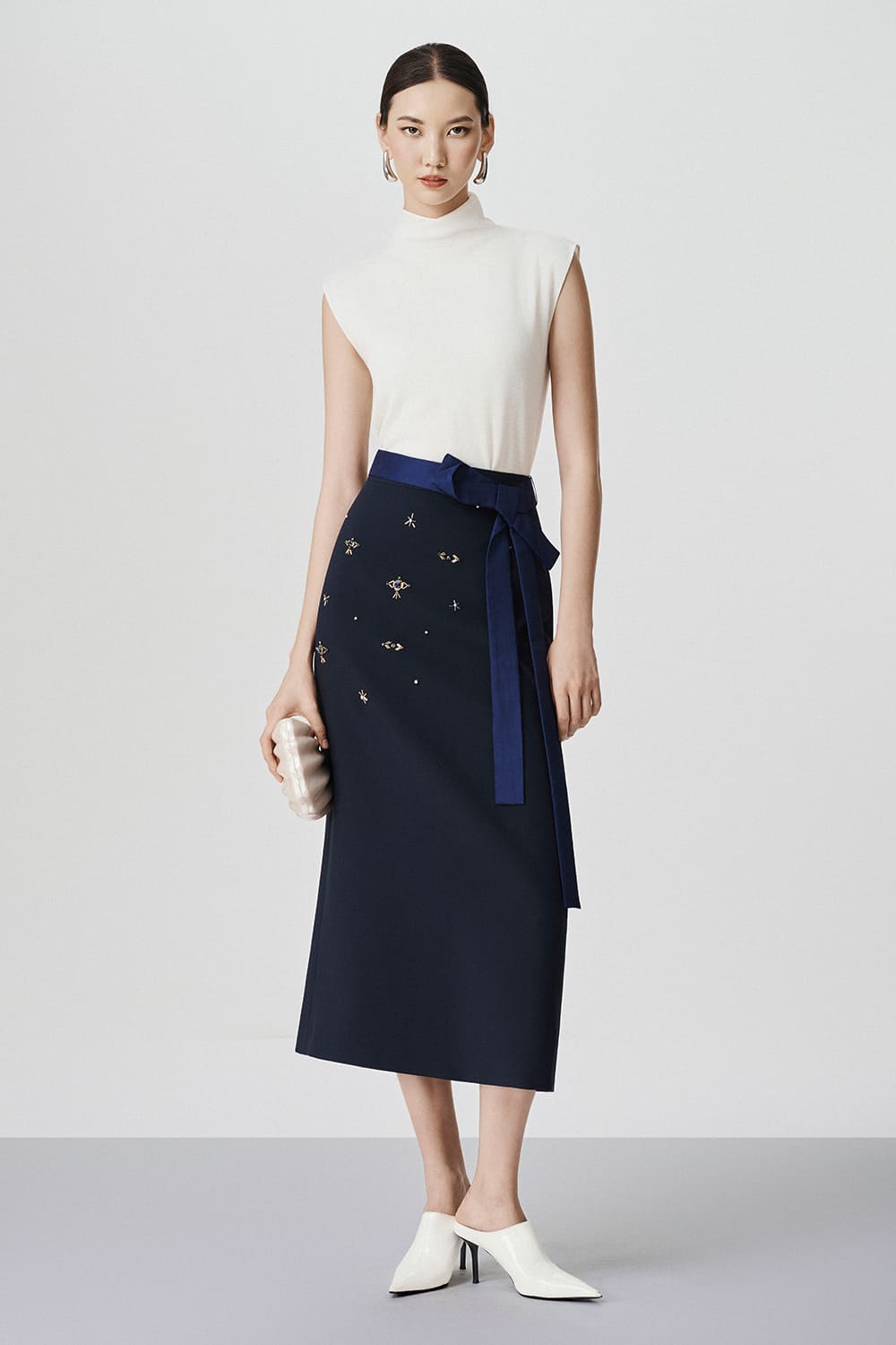 Estelle Straight Mock Neck Knit Top