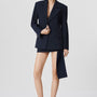 Novah Straight High Waist Wool Extra Short Length Skirt