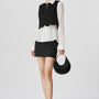 Promise Straight High Waist Wool Mini Skirt