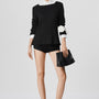 Justice Straight High Waist Knit Extra Short Length Shorts