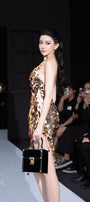 Guilty Asymmetric Halter Neck Sequin Knee-length Dress - MEAN BLVD