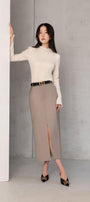 Haisley Straight High Neck Foam Cotton Top - MEAN BLVD
