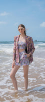 Hanni Strapless Floral Brocade Crop Top - MEAN BLVD