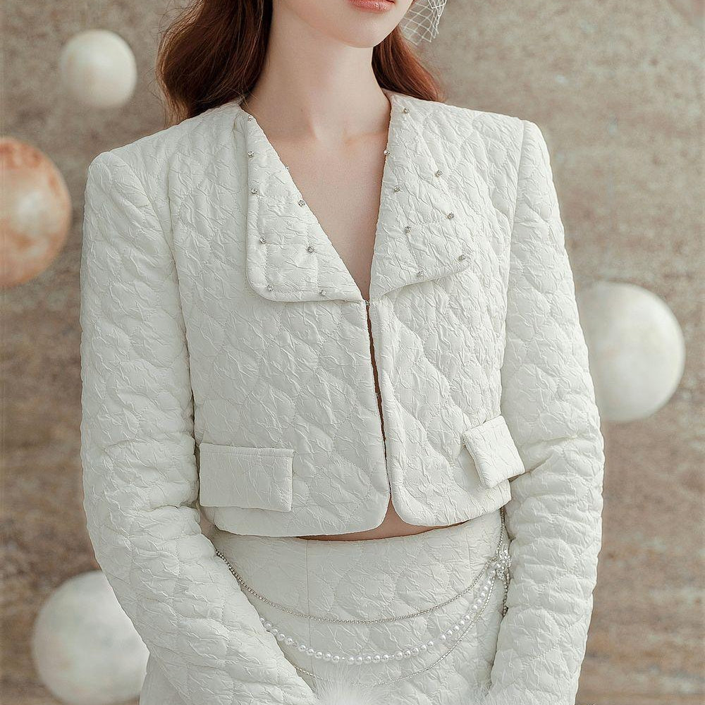 Haper Cropped Long Sleeved Polycotton Jacket - MEAN BLVD