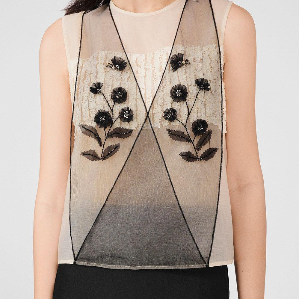 Harmony Crossover Layered Organza Top - MEAN BLVD