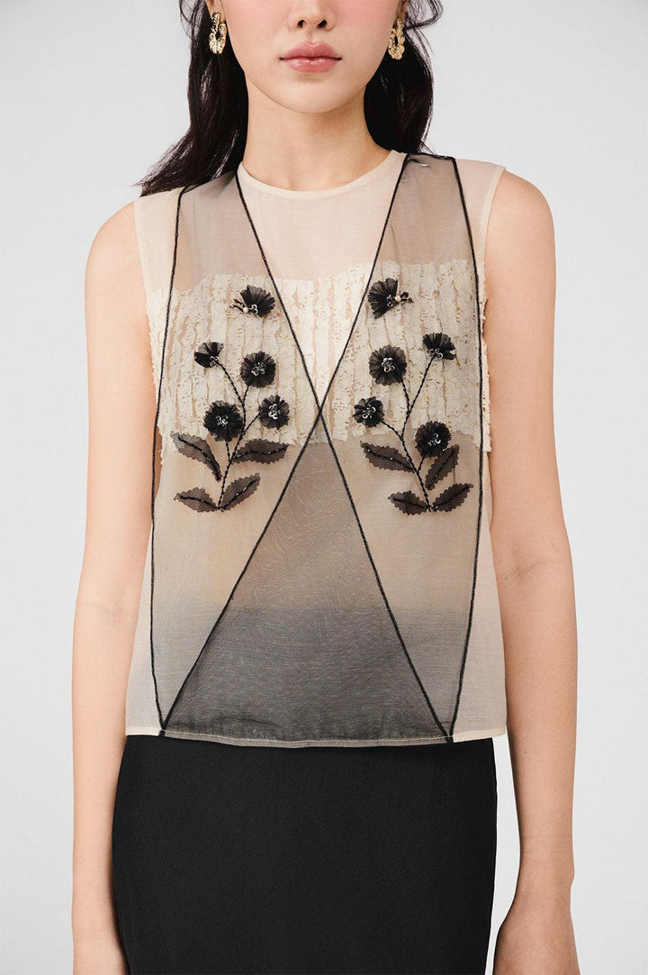 Harmony Crossover Layered Organza Top - MEAN BLVD