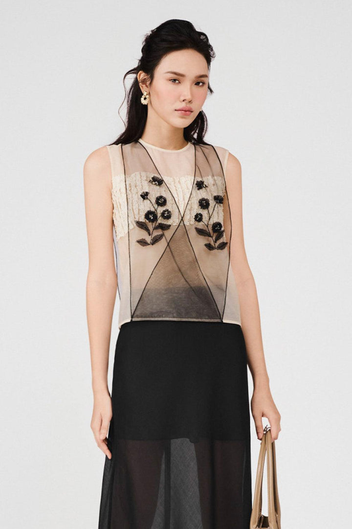 Harmony Crossover Layered Organza Top - MEAN BLVD