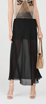Harmony Straight Wavy Organza Ankle Length Skirt - MEAN BLVD