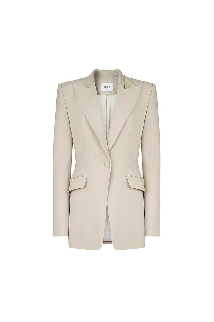 Harver Structured Long Sleeved Crepe Blazer - MEAN BLVD