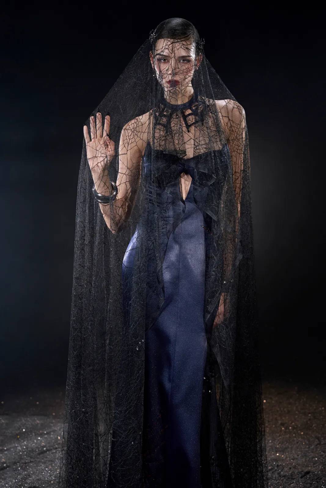 Haunted Sweetheart Neck Maxi Dress - MEAN BLVD