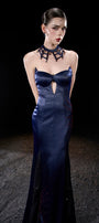 Haunted Sweetheart Neck Maxi Dress - MEAN BLVD