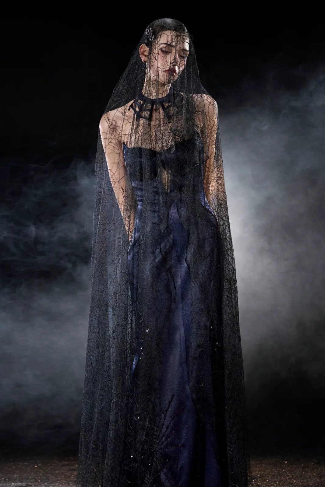 Haunted Sweetheart Neck Maxi Dress - MEAN BLVD