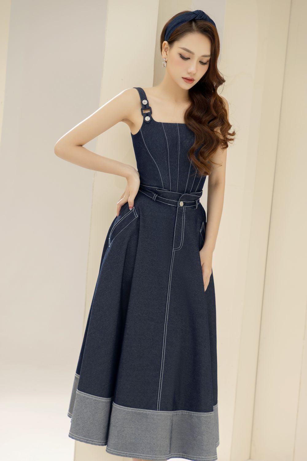 Havana Bodycon Square Neck Denim Crop Top - MEAN BLVD