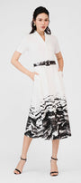 Hayley A-line Notch Lapel Kate Midi Dress - MEAN BLVD