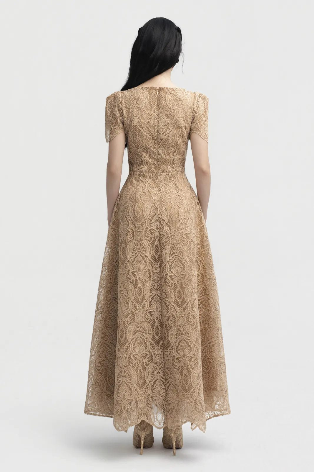 Hazel Ribbon Midi Dress - MEAN BLVD