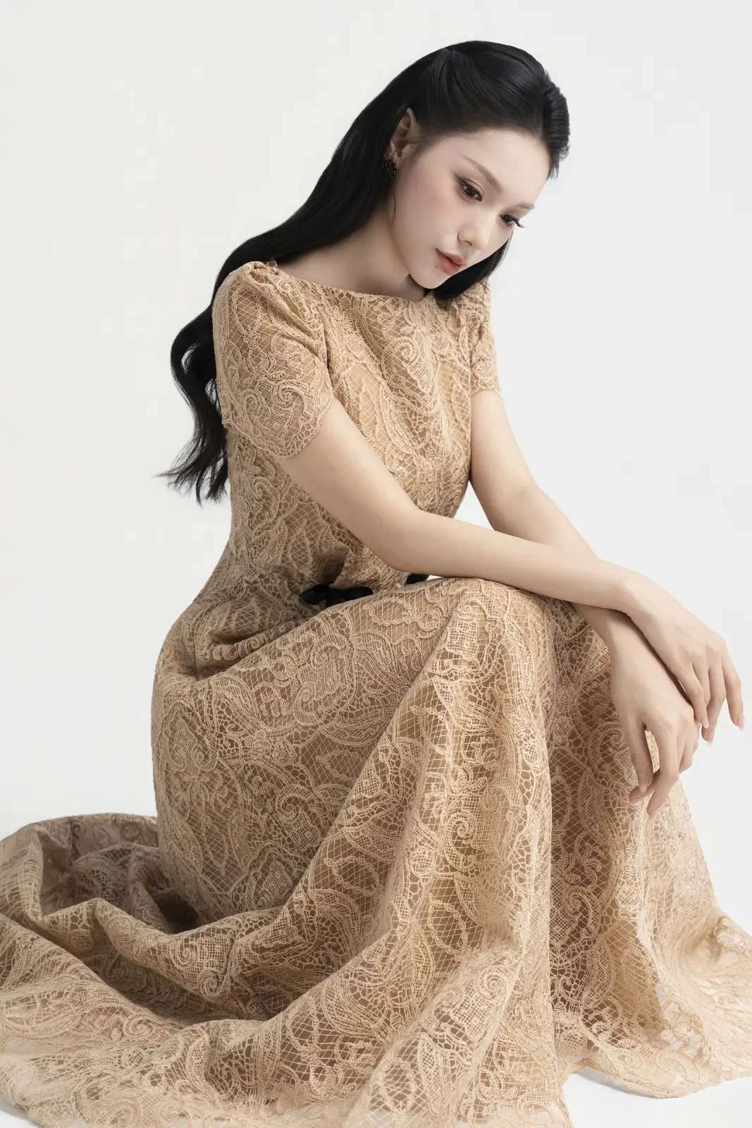 Hazel Ribbon Midi Dress - MEAN BLVD