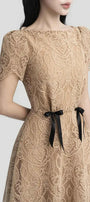 Hazel Ribbon Midi Dress - MEAN BLVD