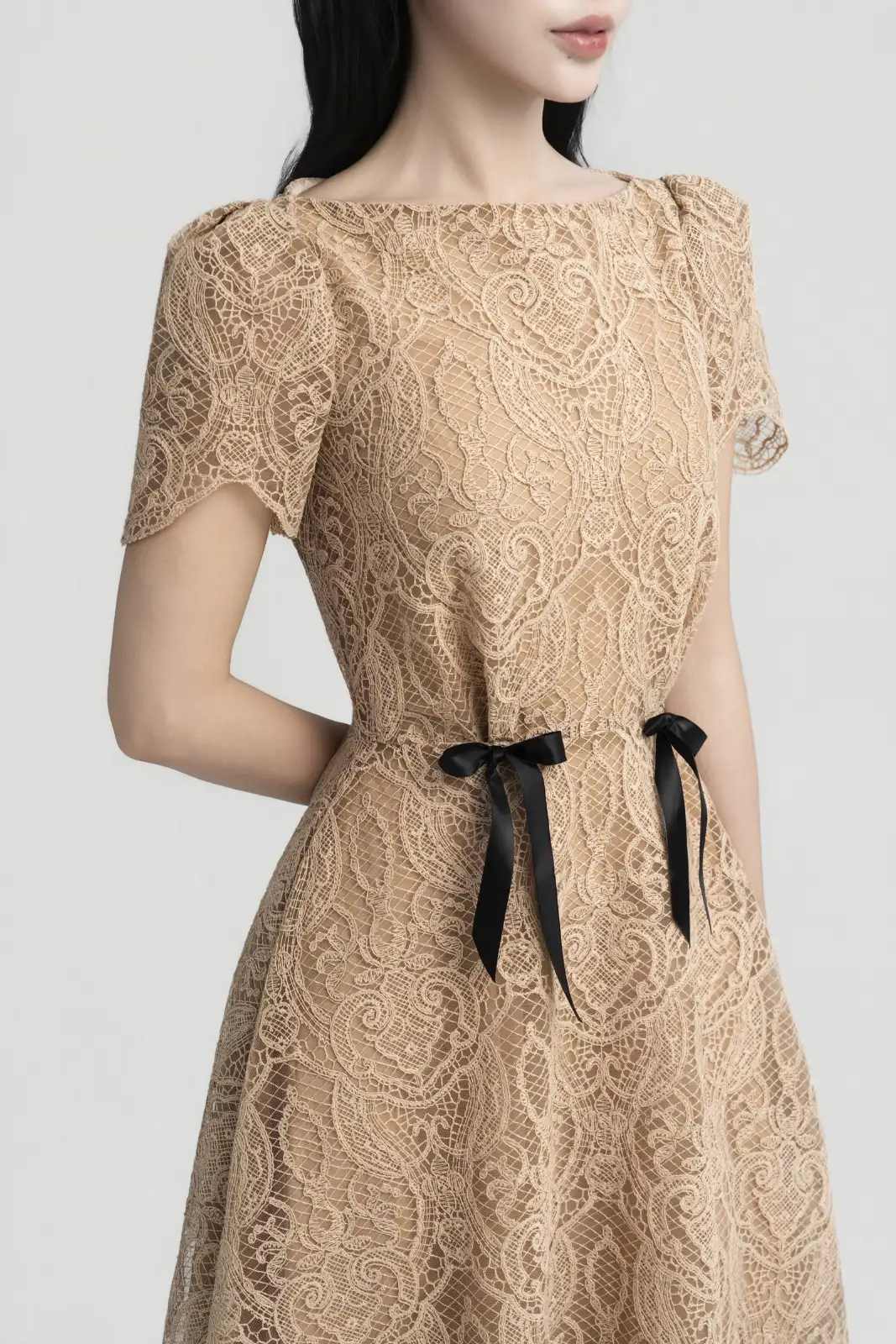 Hazel Ribbon Midi Dress - MEAN BLVD