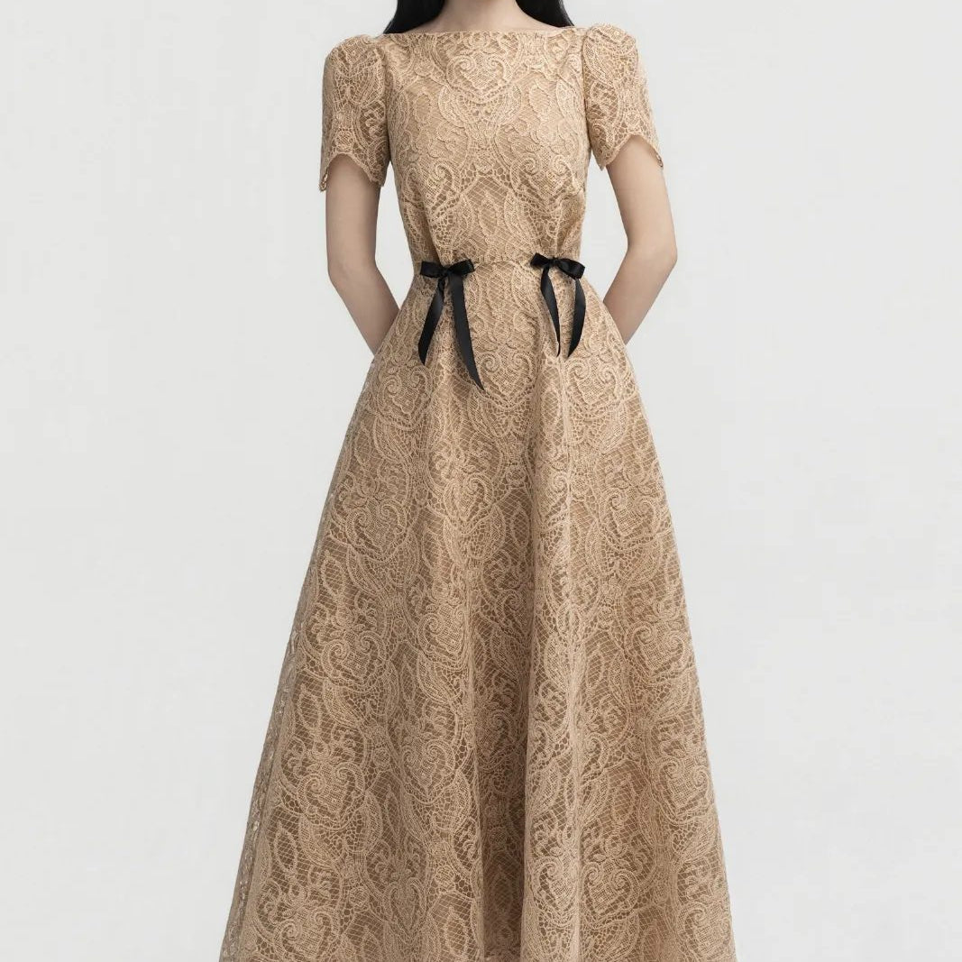 Hazel Ribbon Midi Dress - MEAN BLVD