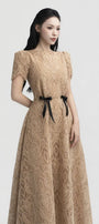 Hazel Ribbon Midi Dress - MEAN BLVD