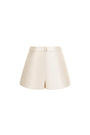 Hebe Draped Taffeta Thigh Length Shorts - MEAN BLVD