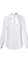 Hedy Straight Cuff Sleeved Silk Top - MEAN BLVD