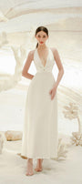 Heidi Halter Draped Silk Satin Maxi Dress - MEAN BLVD