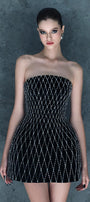 Heliya A-line Straight Across Neck Silk Mini Dress - MEAN BLVD