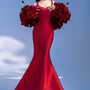Hermeri Mermaid Flower Applique Taffeta Floor Length Set - MEAN BLVD