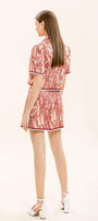 Hermione Cropped Notch Lapel Taffeta Shirt - MEAN BLVD