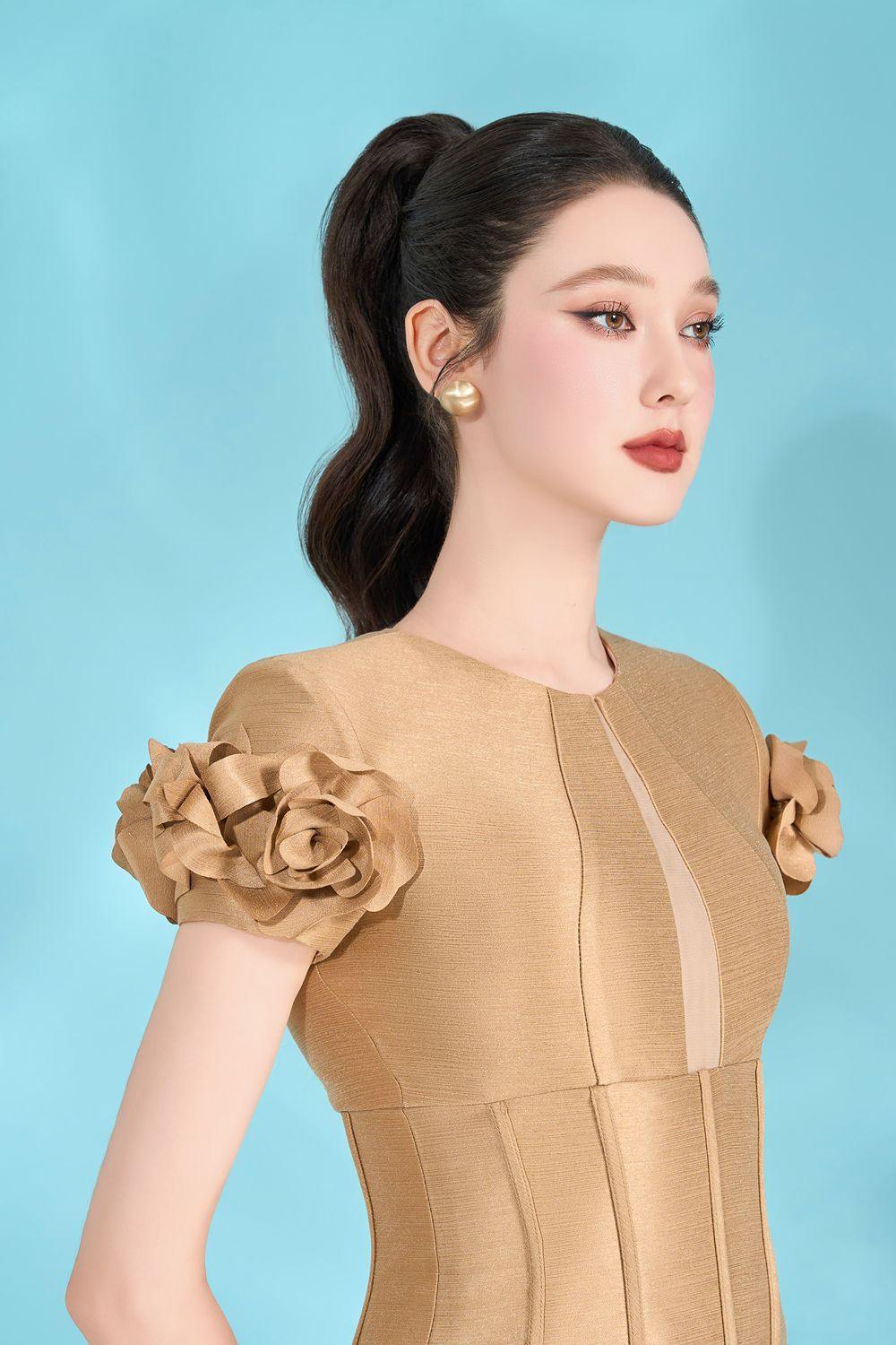 Hermosa Pegged Corset Waist Taffeta Mini Dress - MEAN BLVD