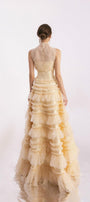 Hester Layered Sleeveless Mesh Silk Floor Length Dress - MEAN BLVD