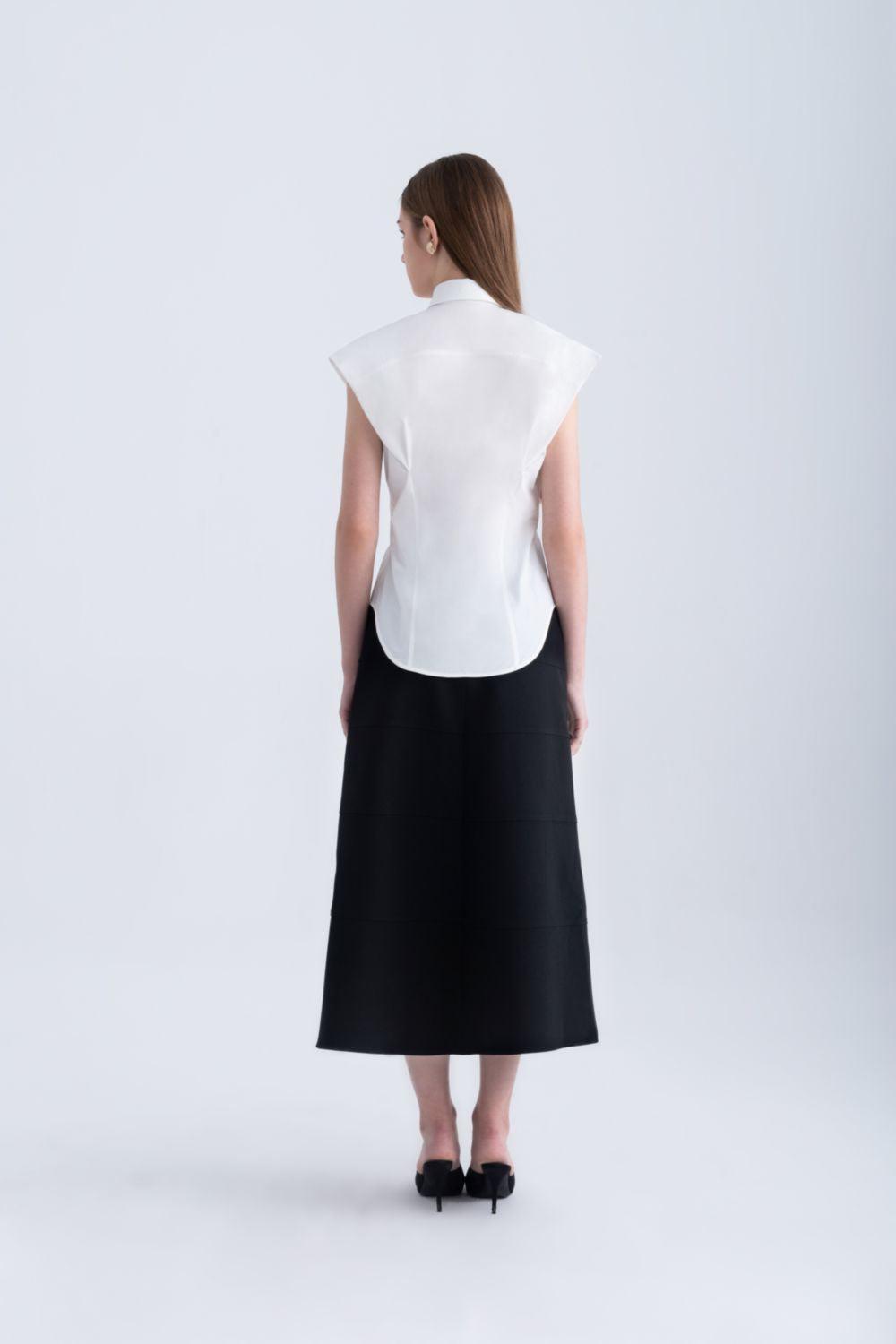 Hilda Straight Cap Sleeved Silk Shirt - MEAN BLVD