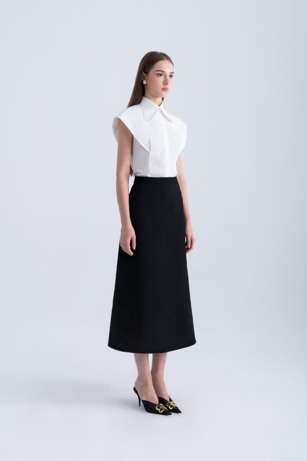 Hilda Straight Cap Sleeved Silk Shirt - MEAN BLVD