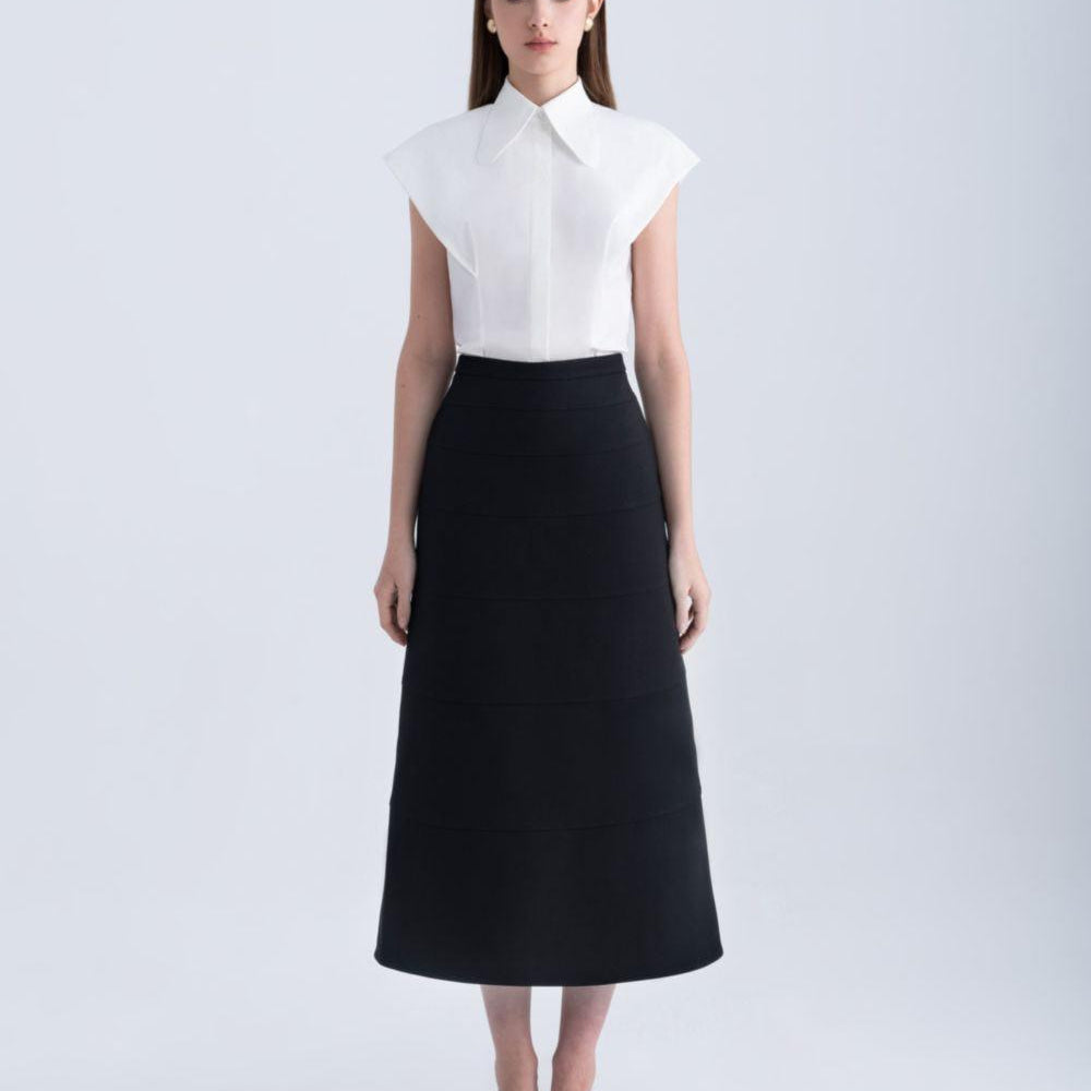 Hilda Straight Cap Sleeved Silk Shirt - MEAN BLVD
