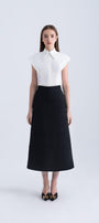 Hilda Straight Cap Sleeved Silk Shirt - MEAN BLVD