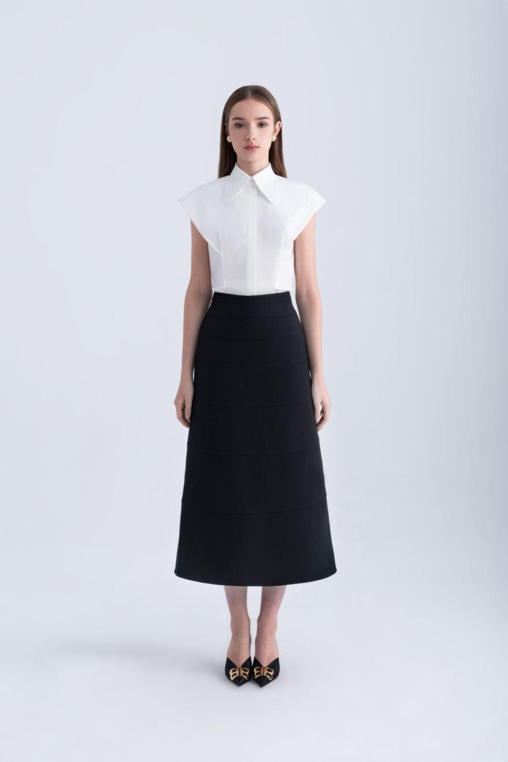 Hilda Straight Cap Sleeved Silk Shirt - MEAN BLVD