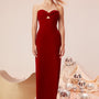 Holly Sheath Sleeveless Cotton Velvet Floor Length Dress - MEAN BLVD