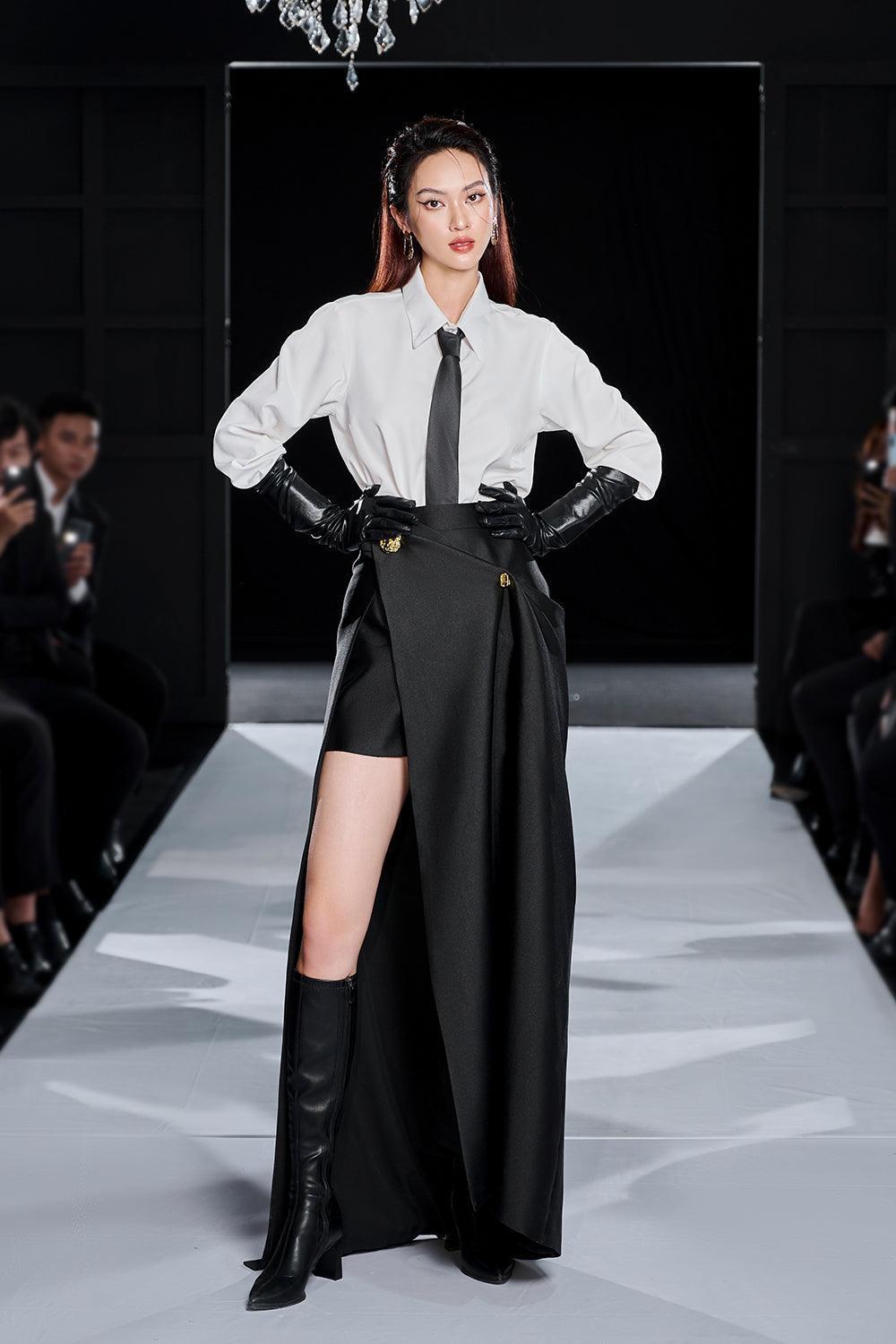 Human Straight Collared Neck Cotton Shirt - MEAN BLVD